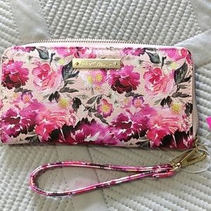 Betsy Johnson wallet w/ strap